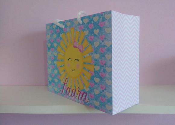 Sacola de Papel Personalizada para Festa Infantil 15a x 20l