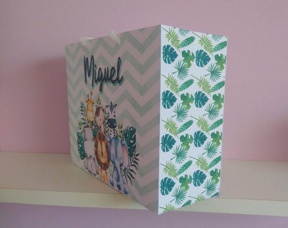 Sacola de Papel Personalizada para Festa Infantil 15a x 20l