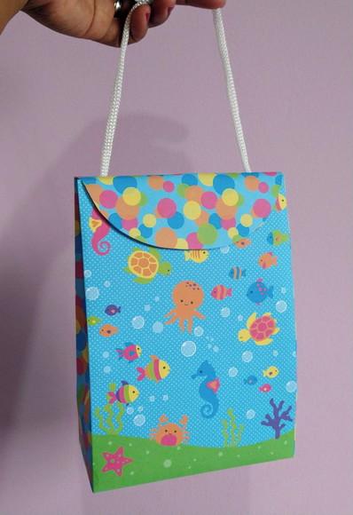 Sacolinha Moderna Personalizada - Festa Infantil
