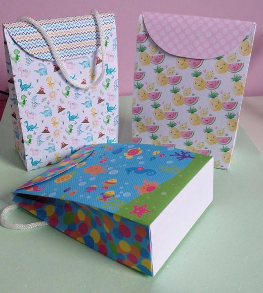 Sacolinha Moderna Personalizada - Festa Infantil