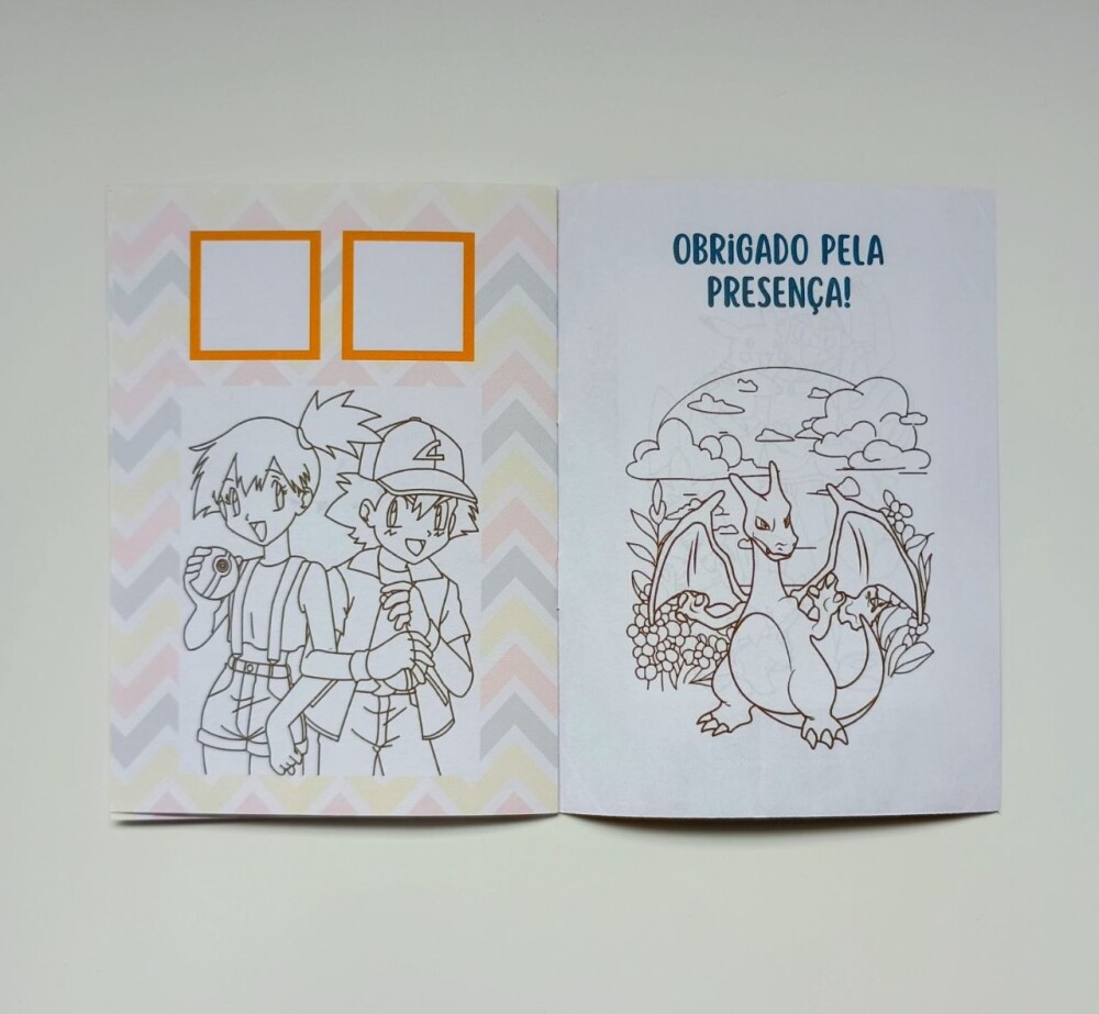 Álbum de Figurinhas e Livrinho de Colorir Lembrancinha Personali