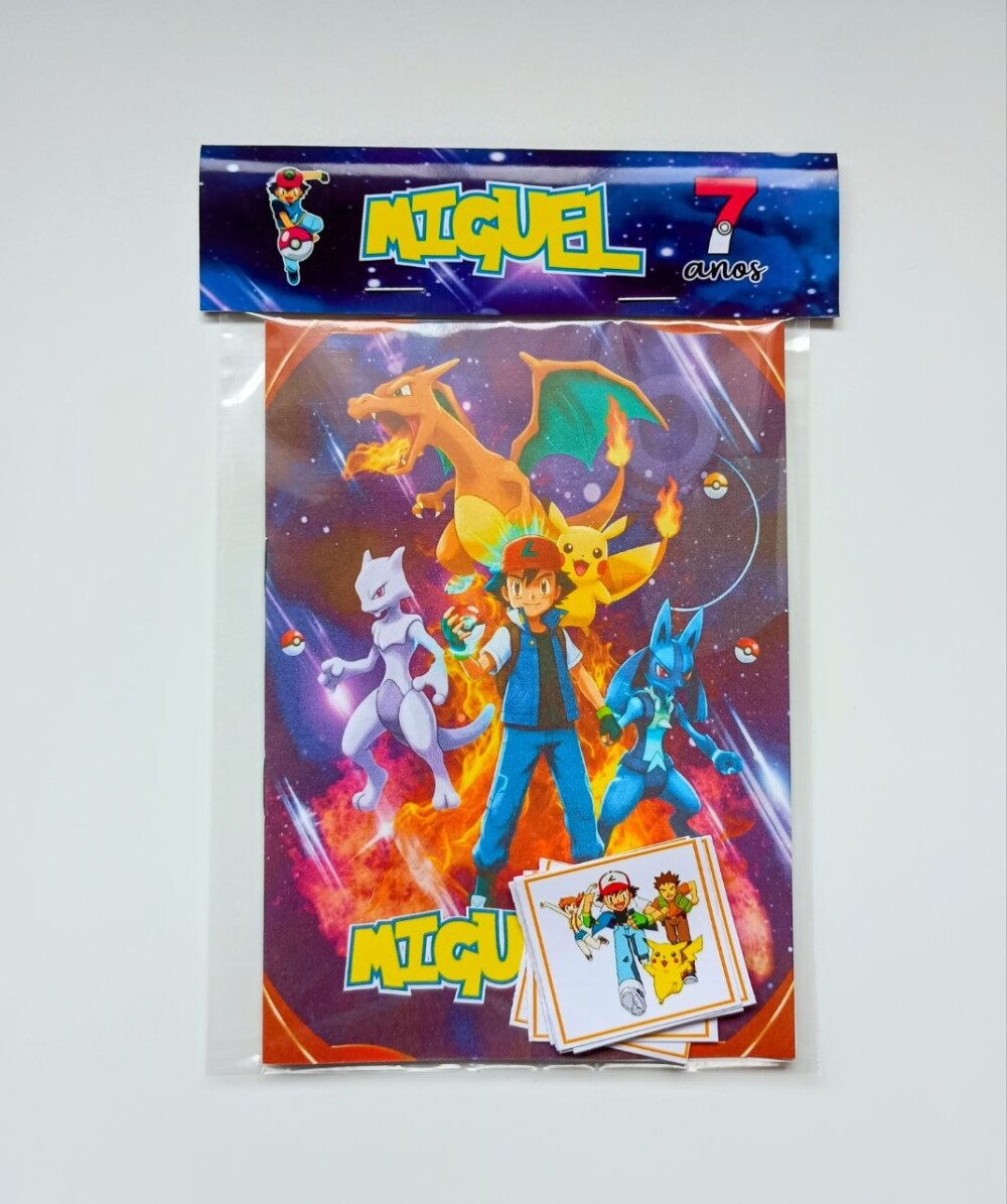 Álbum de Figurinhas e Livrinho de Colorir Lembrancinha Personali