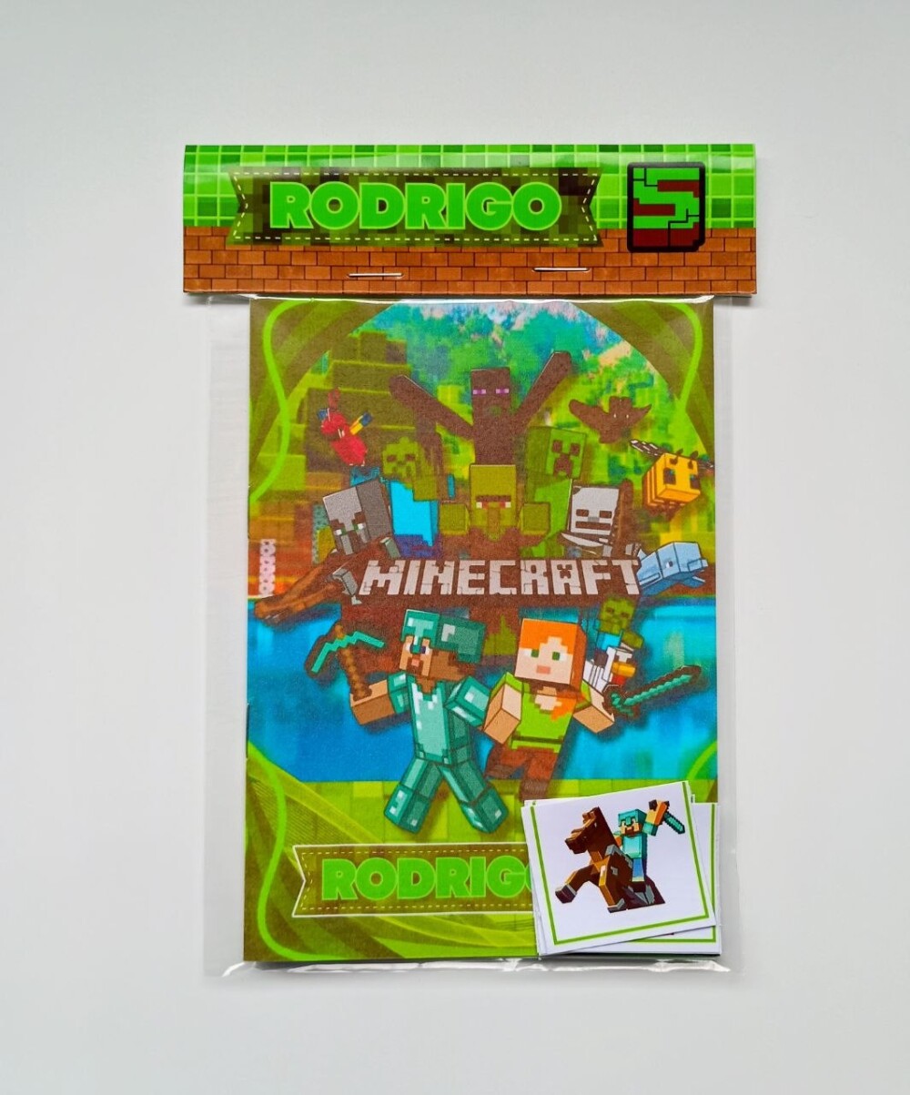 Álbum de Figurinhas e Livrinho de Colorir Lembrancinha Personali