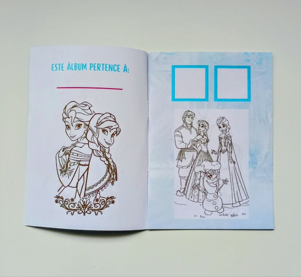 Álbum de Figurinhas e Livrinho de Colorir Lembrancinha Personali