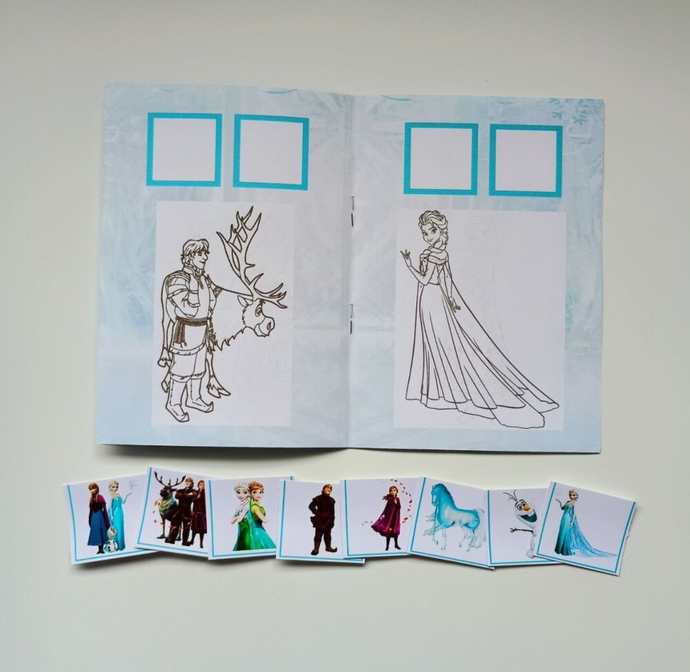Álbum de Figurinhas e Livrinho de Colorir Lembrancinha Personali