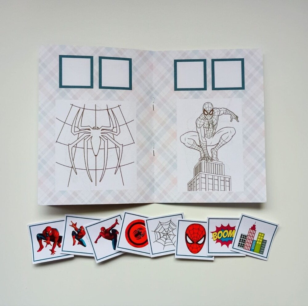 Álbum de Figurinhas e Livrinho de Colorir Lembrancinha Personali