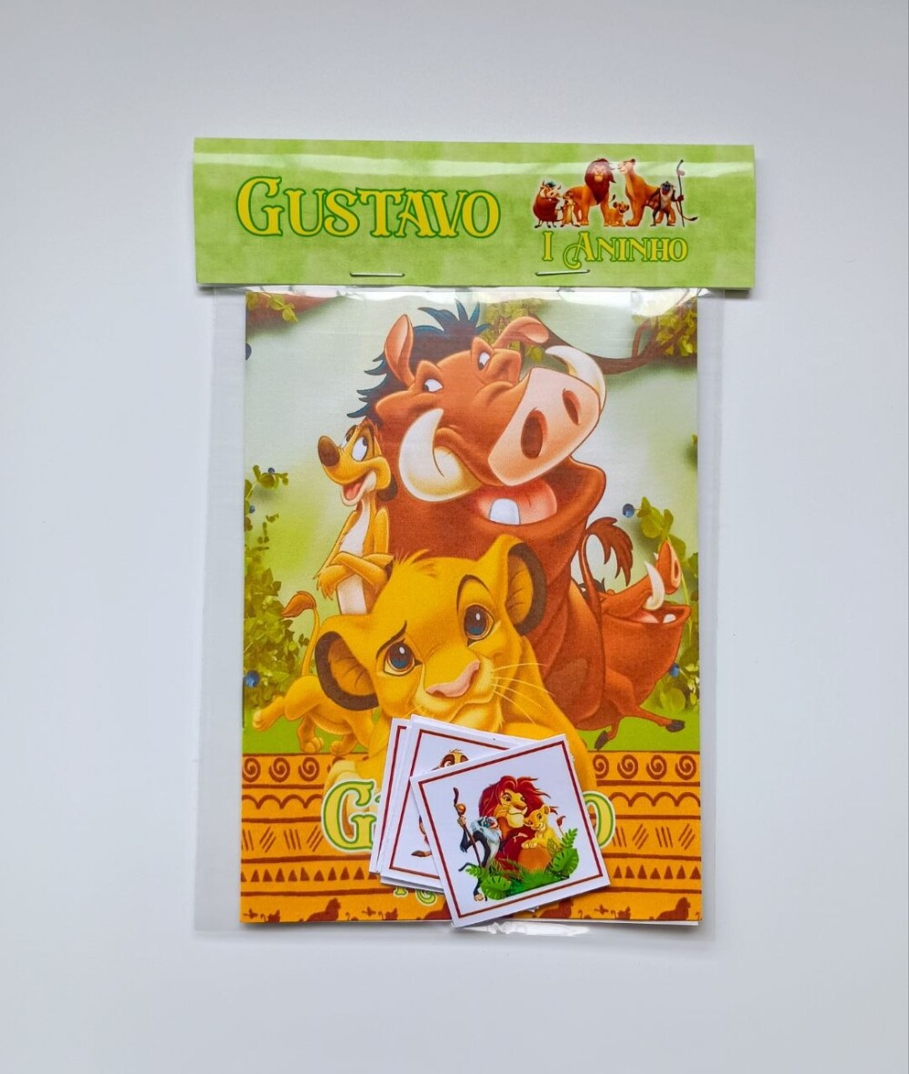 Álbum de Figurinhas e Livrinho de Colorir Lembrancinha Personali