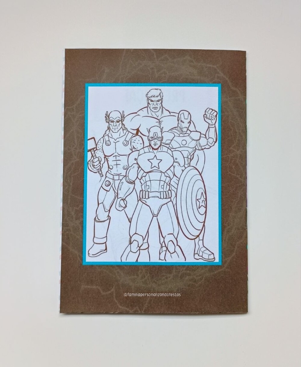 Álbum de Figurinhas e Livrinho de Colorir Lembrancinha Personali