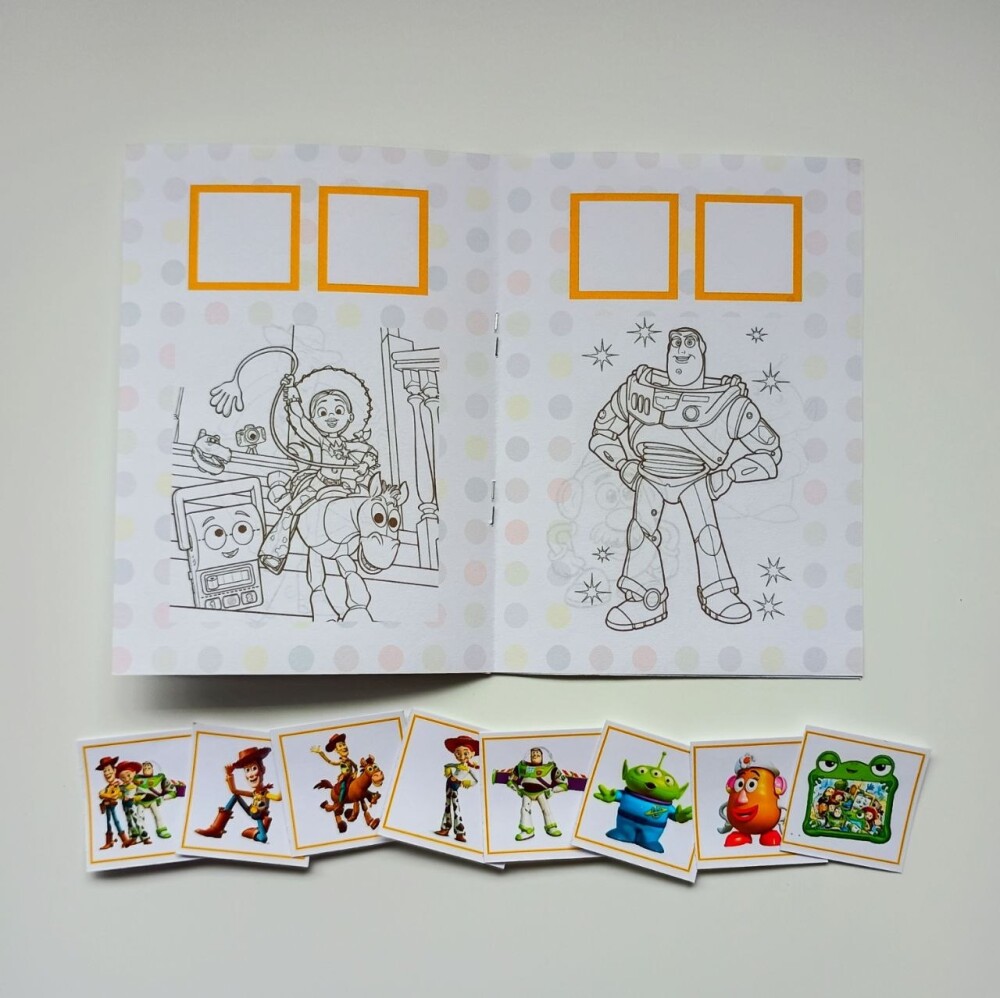 Álbum de Figurinhas e Livrinho de Colorir Lembrancinha Personali