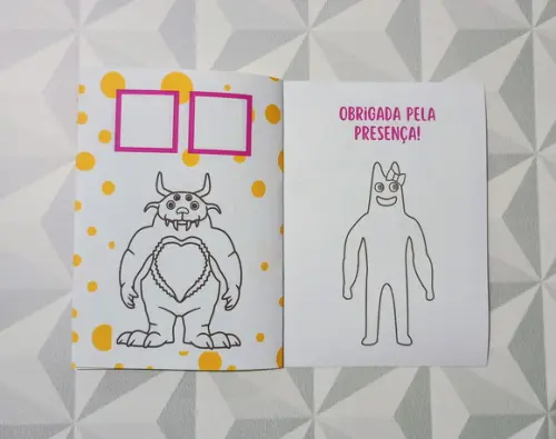 Álbum de Figurinhas e Colorir Tema Garten Of Banban 10x15