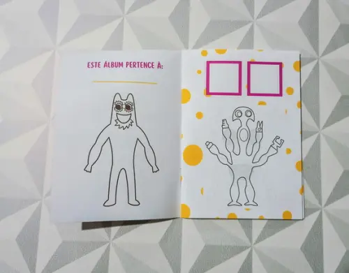 Álbum de Figurinhas e Colorir Tema Garten Of Banban 10x15