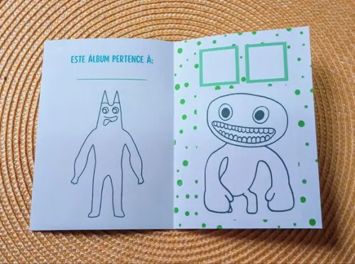 Álbum de Figurinhas e Colorir Tema Garten Of Banban 10x15