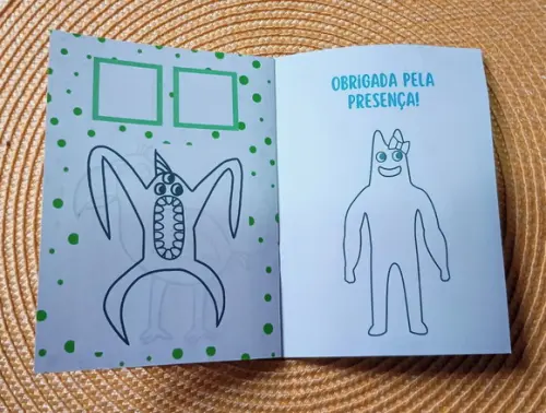 Álbum de Figurinhas e Colorir Tema Garten Of Banban 10x15