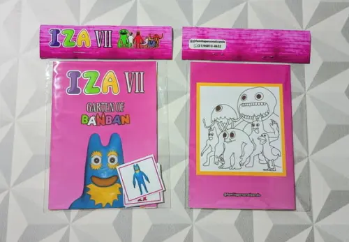 Álbum de Figurinhas e Colorir Tema Garten Of Banban 10x15