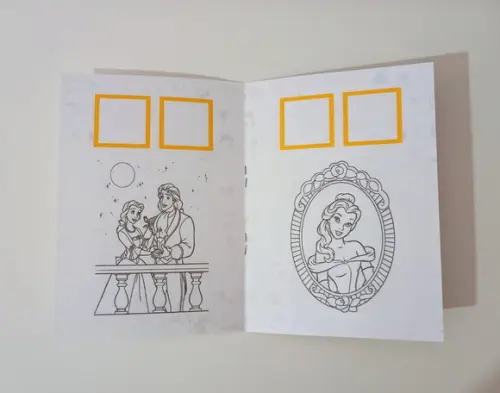 Álbum de Figurinhas e Livrinho de Colorir a Bela e a Fera