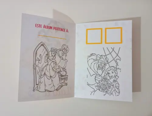 Álbum de Figurinhas e Livrinho de Colorir a Bela e a Fera