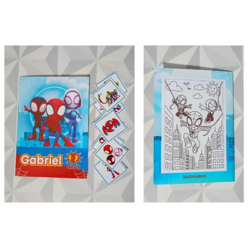 Álbum de Figurinhas e Livrinho de Colorir Spidey e Amigos