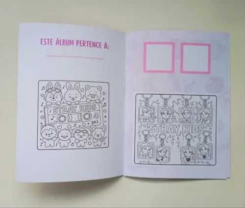 Álbum de Figurinhas e Livrinho de Colorir Stray Kids