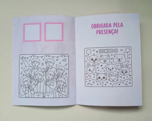 Álbum de Figurinhas e Livrinho de Colorir Stray Kids