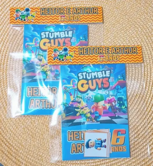 Álbum de Figurinhas e Livrinho de Colorir Stumble Guys 10x15