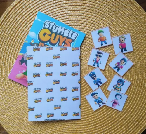 Álbum de Figurinhas e Livrinho de Colorir Stumble Guys 10x15