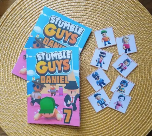Álbum de Figurinhas e Livrinho de Colorir Stumble Guys 10x15