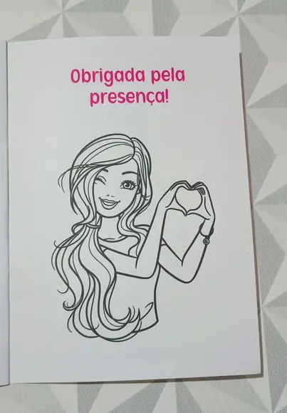Álbum de Figurinhas e Livro de Colorir Barbie - 15x21