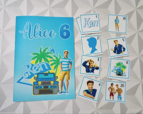 Álbum de Figurinhas e Livro de Colorir Ken - 15x21