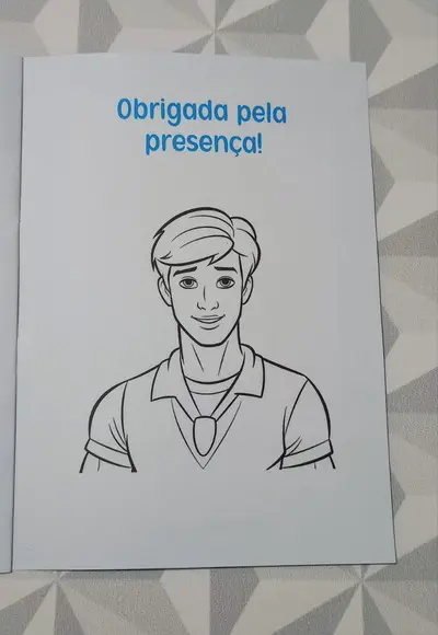 Álbum de Figurinhas e Livro de Colorir Ken - 15x21