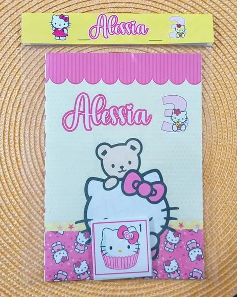 Álbum de Figurinhas Personalizado Hello Kitty 15x21