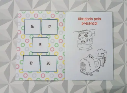 Álbum de Figurinhas e Livro de Colorir Super Wings - 15x21
