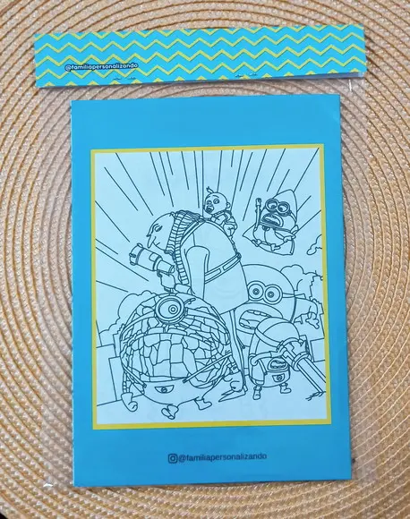 Álbum de Figurinhas Personalizado Minions 15x21