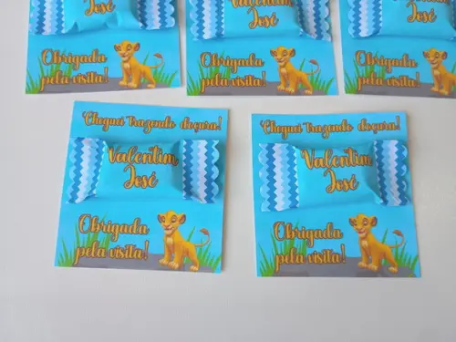 Card com Bala Personalizada Lembrança Maternidade