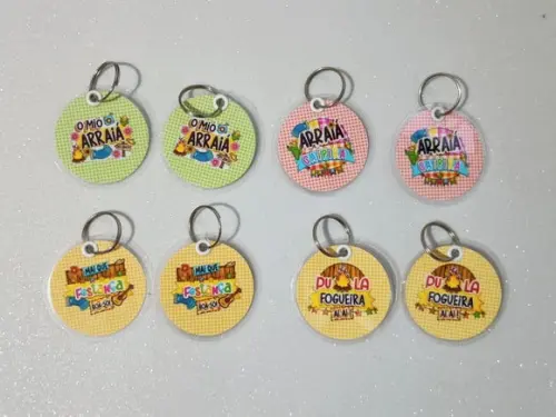 Chaveiro Brinde Personalizado Arraiá e Festa Junina