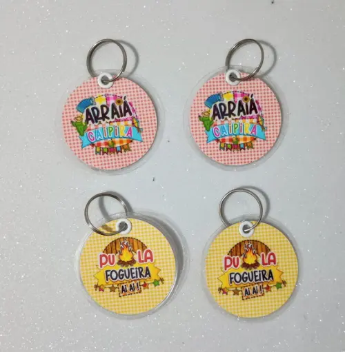 Chaveiro Brinde Personalizado Arraiá e Festa Junina