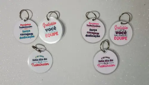 Chaveiro Brinde Personalizado Dia do Trabalhador