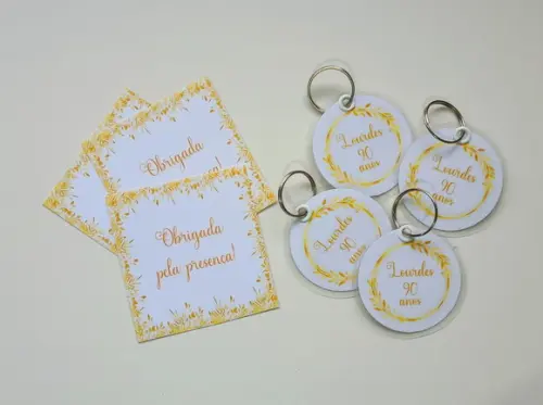 Chaveiro Brinde Personalizado para Aniversários