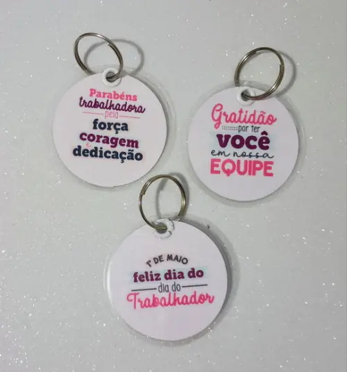 Chaveiro Brinde Personalizado Dia do Trabalhador