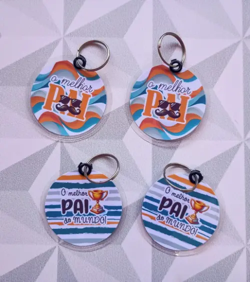 Chaveiro Brinde Personalizado Dia dos Pais