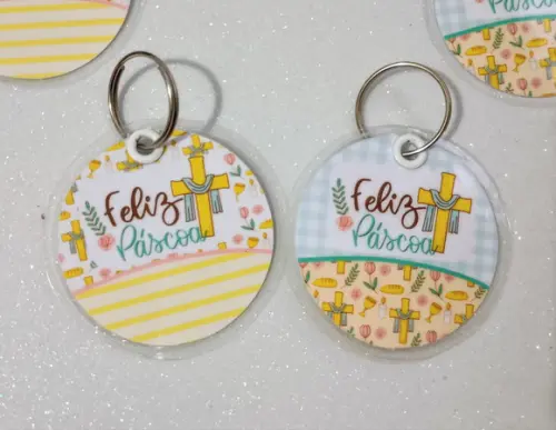 Chaveiro Lembrancinha de Páscoa Cristã Brinde Personalizado