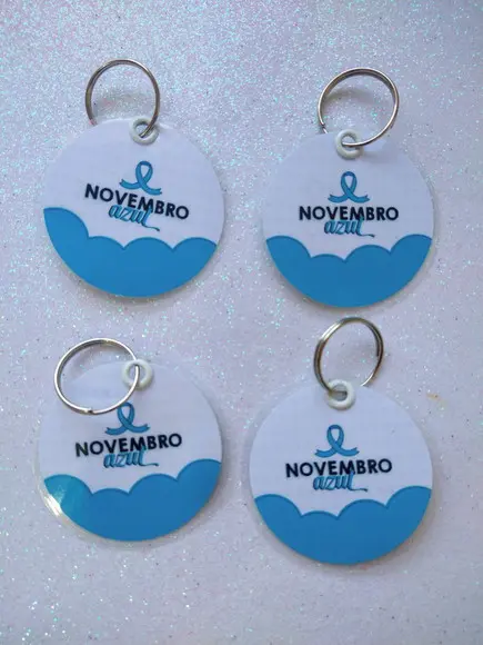 Chaveiro Novembro Azul Brinde Personalizado