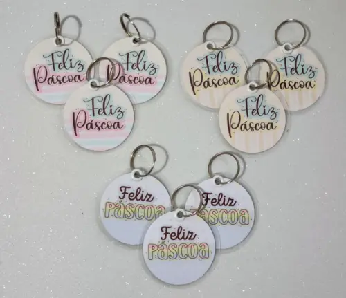 Chaveiro Lembrancinha de Páscoa - Brinde Personalizado