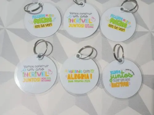 Chaveiro Personalizado - Brindes para Volta às Aulas 2027