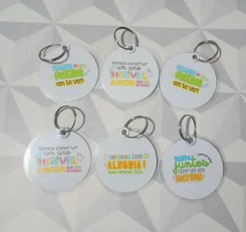 Chaveiro Personalizado - Brindes para Volta às Aulas 2027