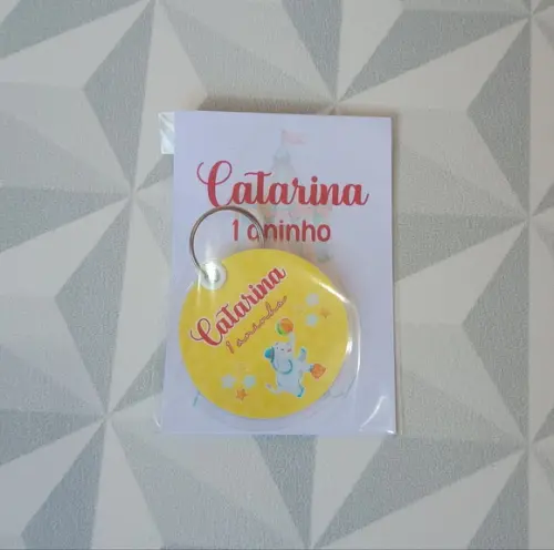 Chaveiro Personalizado Brinde para Festa Infantil Tema Circo