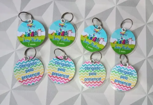 Chaveiro Personalizado Numberblocks Brinde Festa Infantil