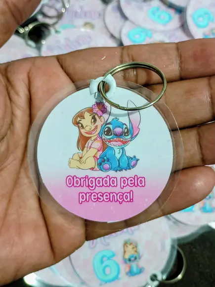 Chaveiro Personalizado Lilo e Stich - Brinde Personalizado