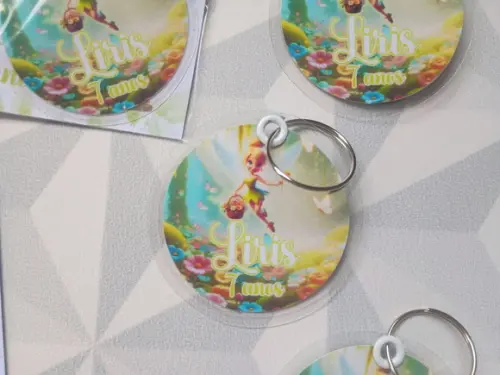 Chaveiro Personalizado Tinker Bell Sininho - Festa Infantil