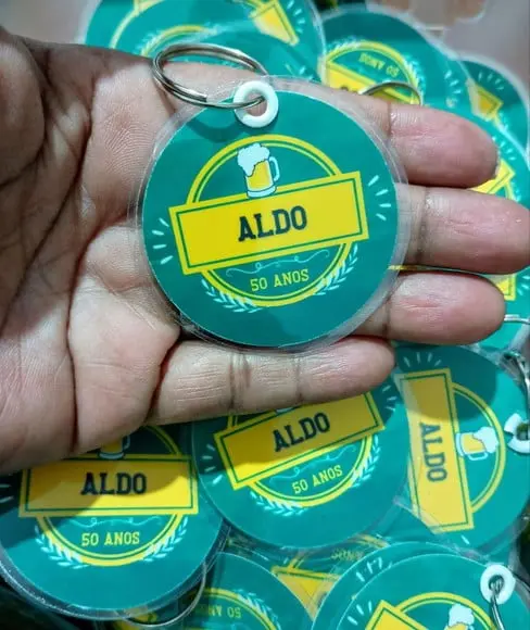 Chaveiro Plastificado Lembrancinha Personalizada