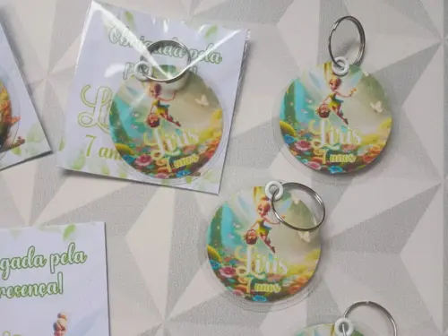Chaveiro Personalizado Tinker Bell Sininho - Festa Infantil